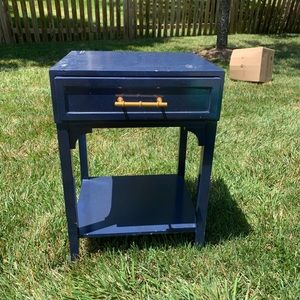 Navy side table